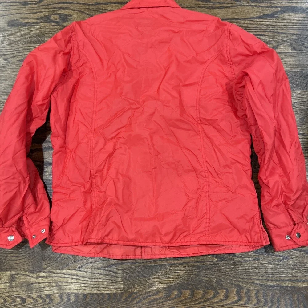 Vintage Red Nylon Ski Jacket Men's Size Large SKYR Made In‎ Hong Kong